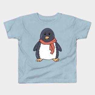 Wintertime Penguin Kids T-Shirt